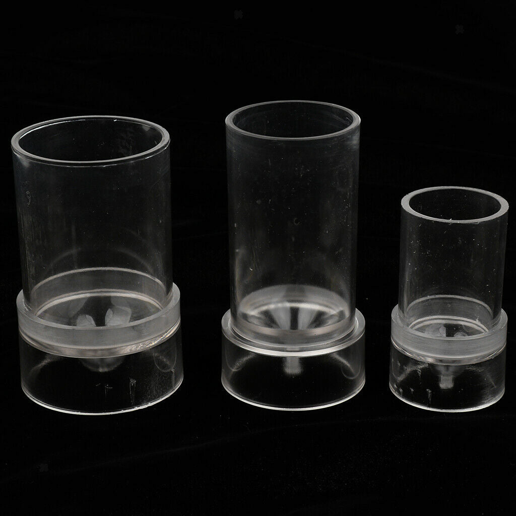 3 Piece Mixed Size Round Plastic Soap Candle Molds Column Soap Making Supplies