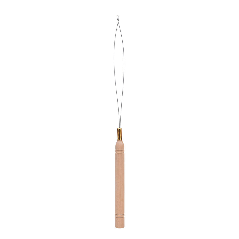 Wooden Handle Pulling  Needle Hair Extension Tools for All Kinds Micro Bea.l8