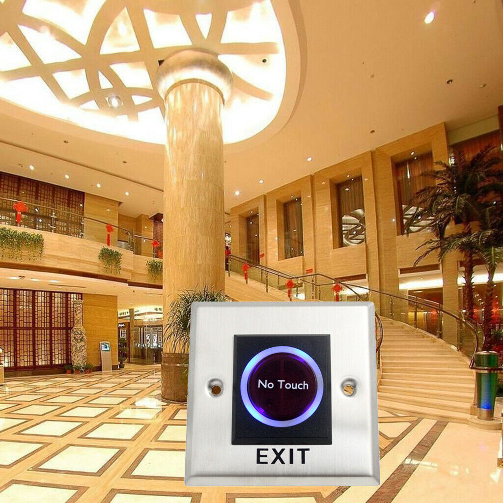 Infrared Stainless Steel Door Exit Switch Sensor +LED Indicator #K2-1
