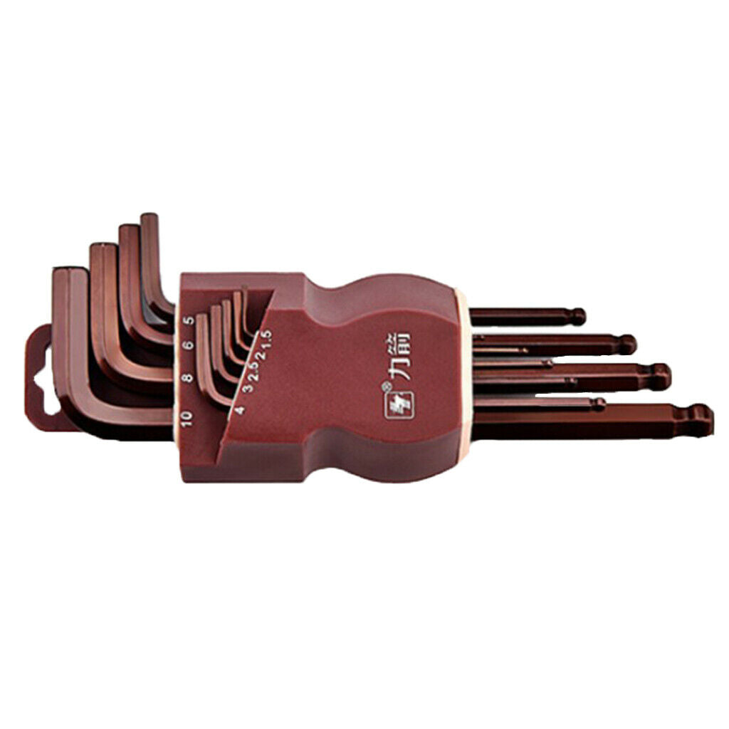 Steel L Shape Hex Key Allen Wrench Set Metric Lengthen Arm Ball End 190mm
