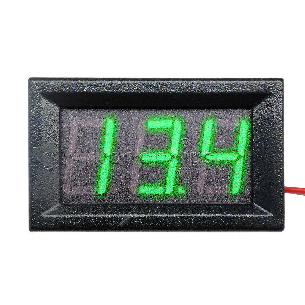 DC4.7-30V 0.56" Voltmeter LED Panel Digital Display Volt Voltage Meter Green