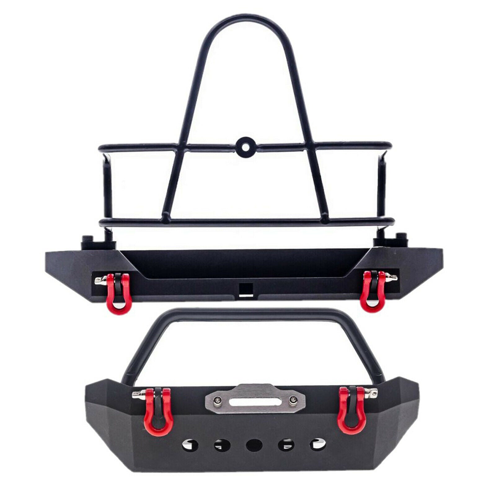 For 1/10 RC Axial SCX10 90046 SCX10 III AXI03007 Crawler Metal Front Rear Bumper