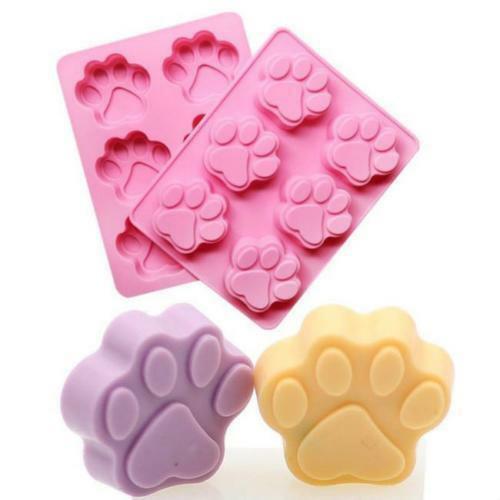 6 Cavity Cat Paw Food-Grade Silicone Mold Chocolate Cake Ice Diy Backing Mould