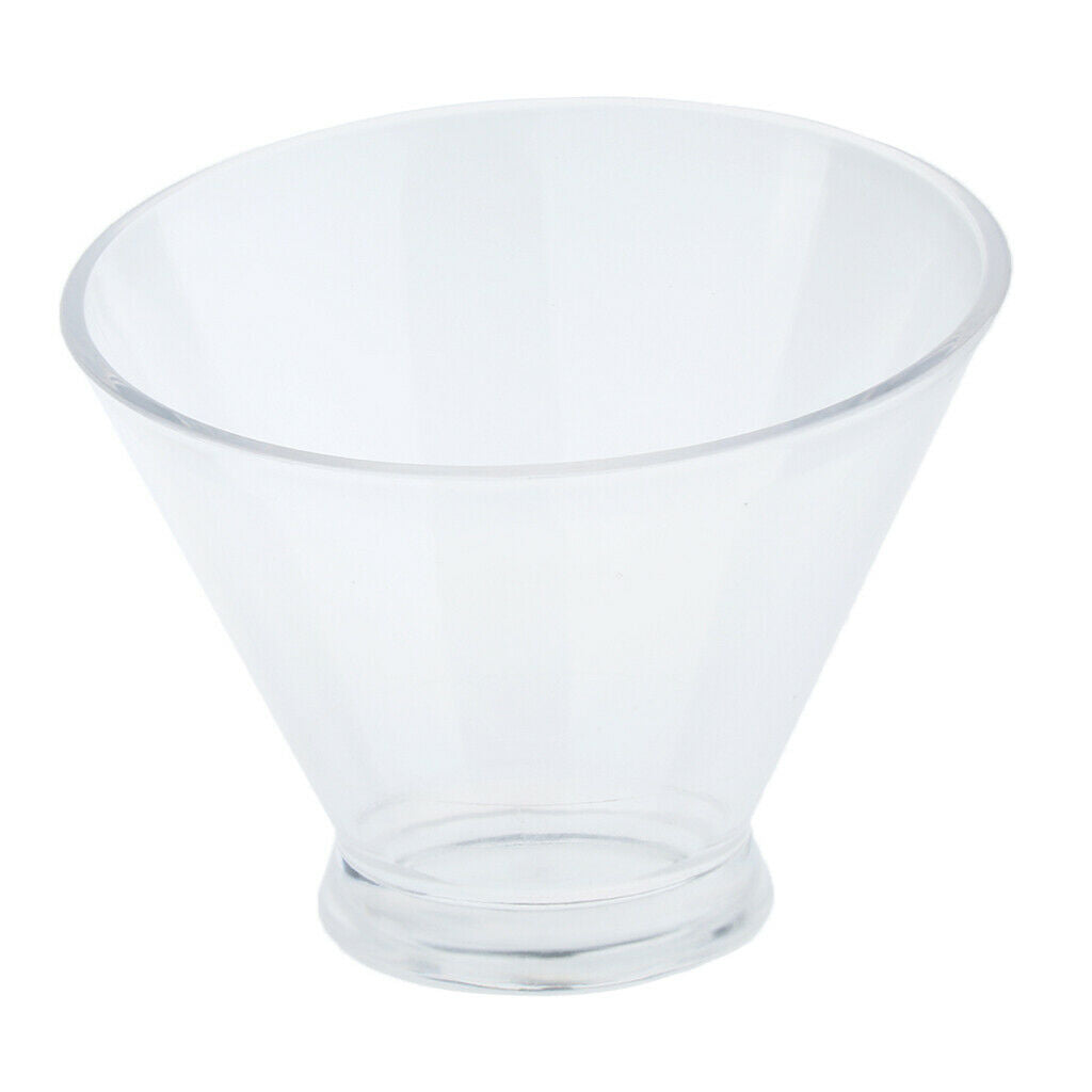 Clear Oblique Acrylic Vegetable Fruit Salad Serving Bowl KTV Restaurant L