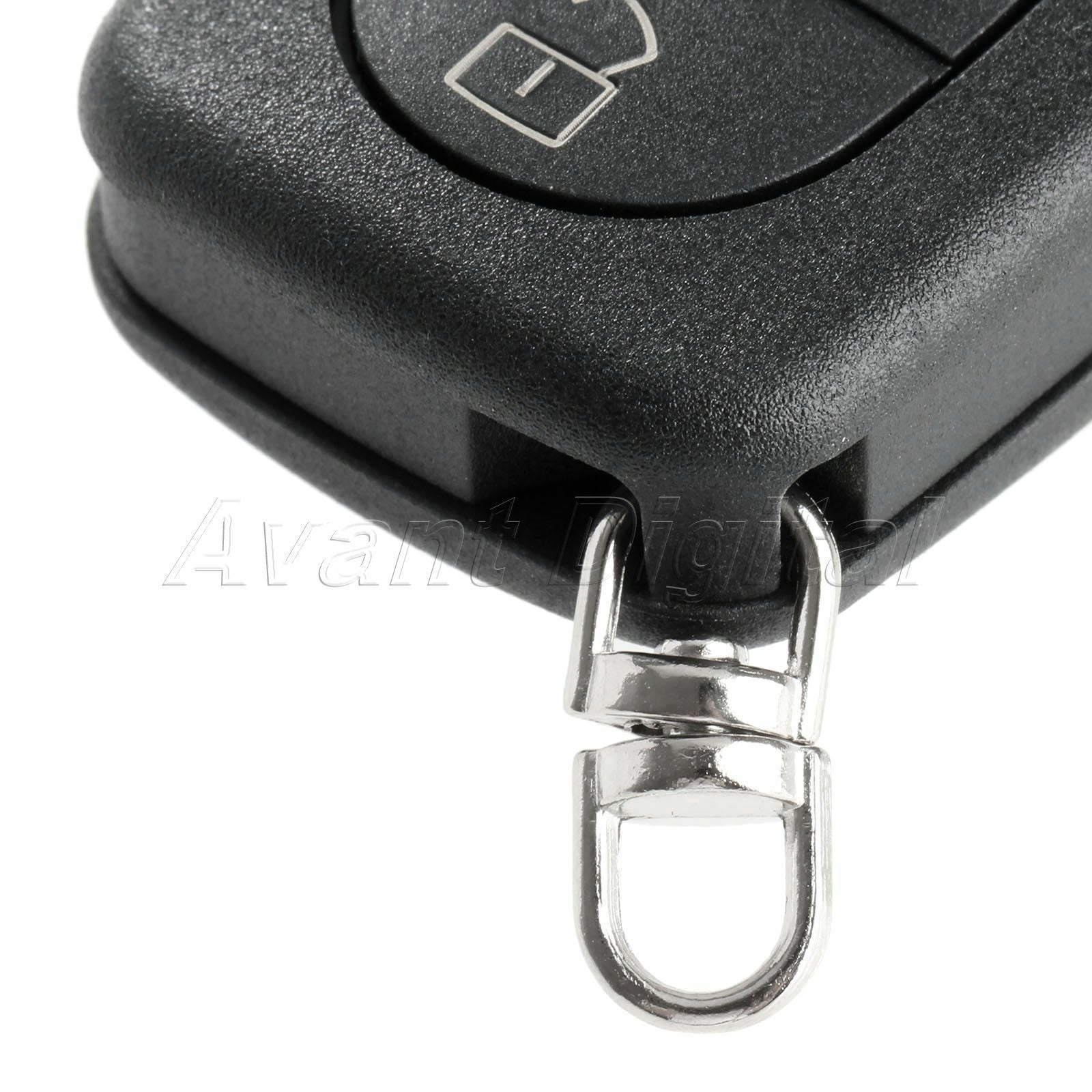 Black 3 Button Flip Remote Key Fob Blade Case Shell For  TT A2 A3 A4 A6 A8