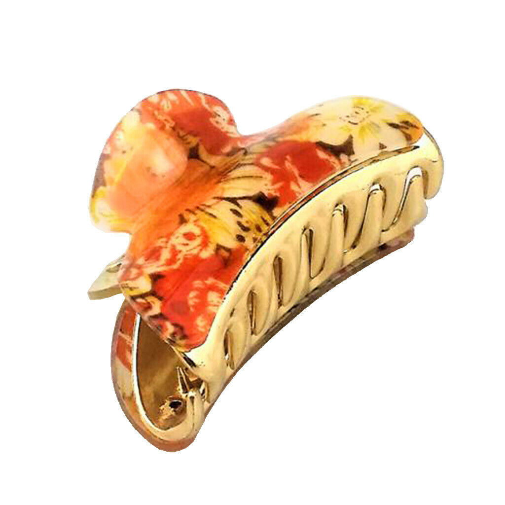 Flower Large Hair Claw Grip Clips Pin Hair Clamps Clasp Makeup Tools