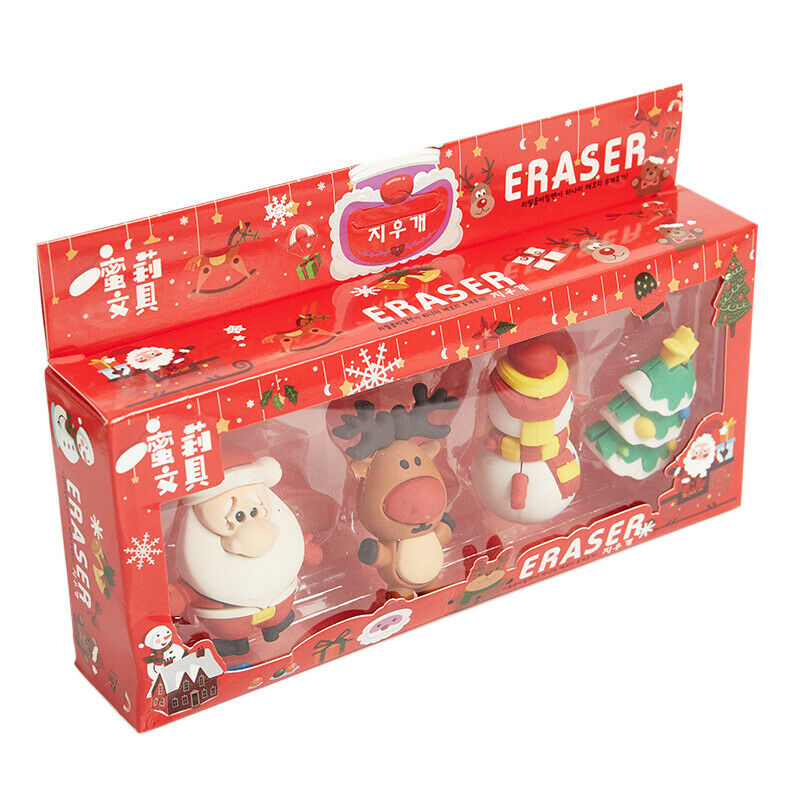 Christmas Child's Gifts Santa Claus Shape Eraser Cartoon Shape Eraser Station JD