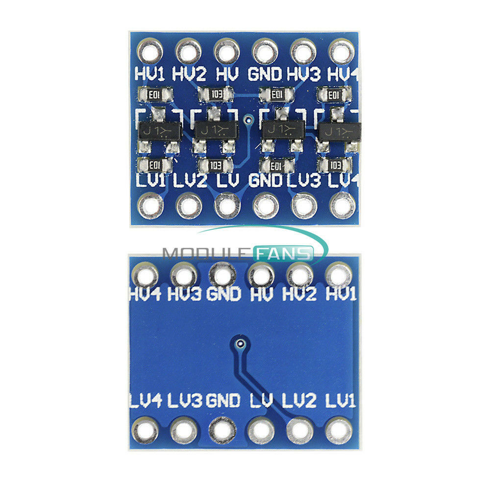 2PCS 4-Channel 5V to 3.3V IIC I2C Logic Level Converter Bi-Directional Module