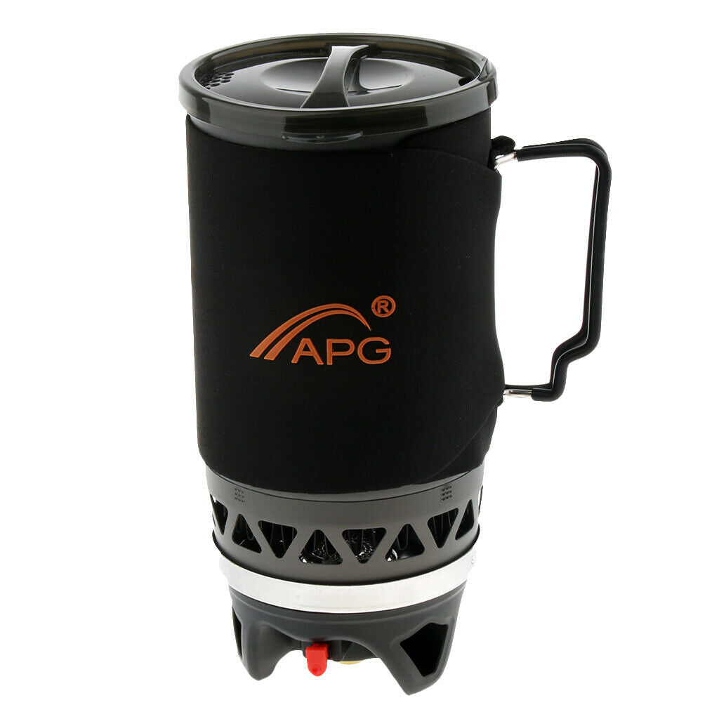 Portable Gas Cook Stove All in One Butane Propane Cooking Camping BBQ Kits Gray