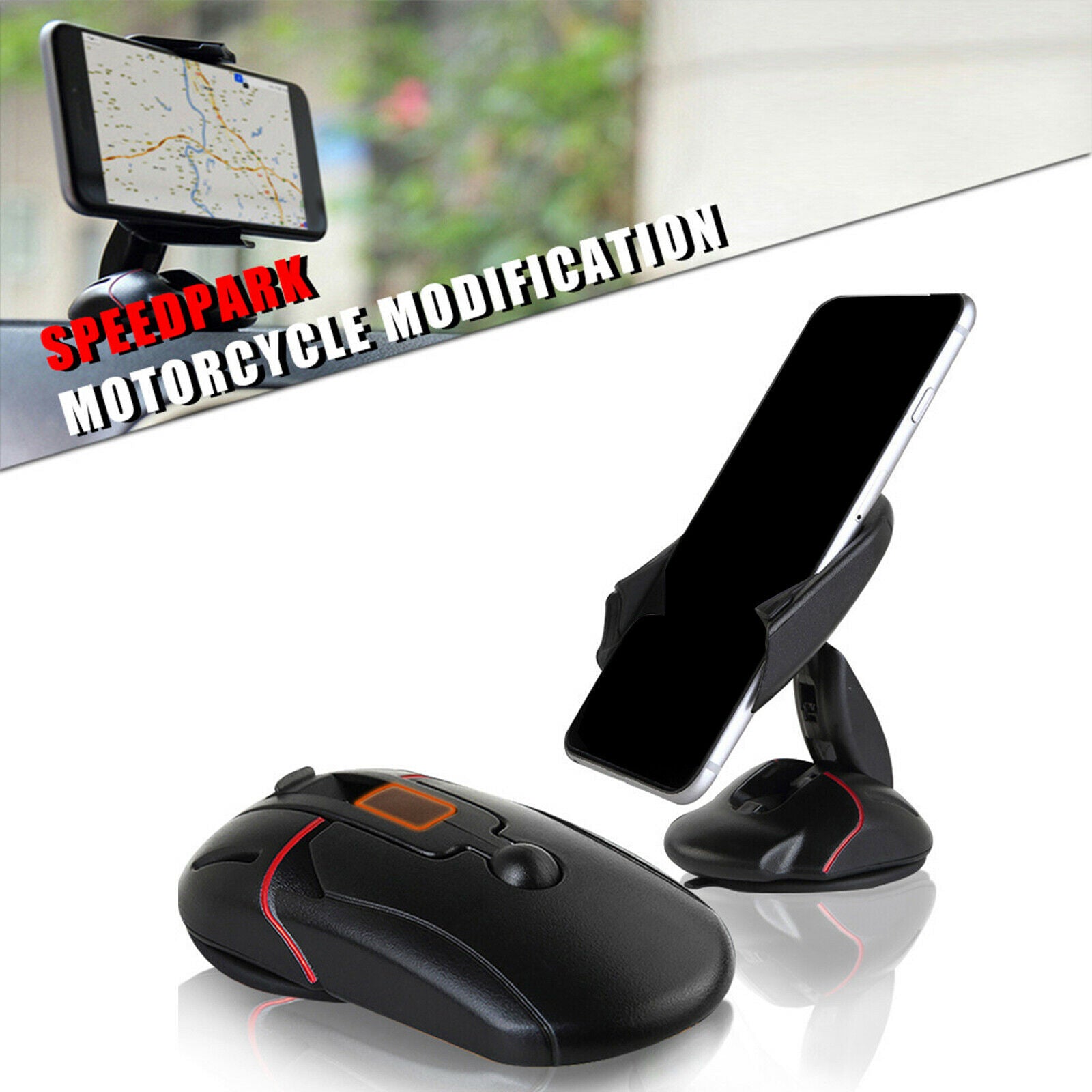 Adjustable Mouse Mobile Phone Bracket Silicone Base Suction Pad Smartphones