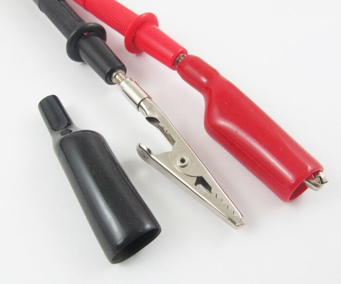 2sets Insulated Screw Test Lead on Alligator Crocodile Clip for Multimeter DMMS