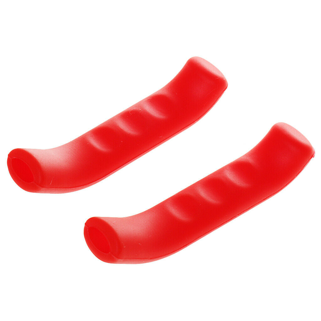 2 Pairs of Silicone Anti-slip  Brake Lever Grip Protective Covers