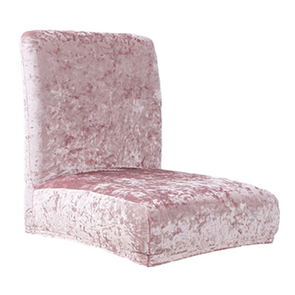 2pcs Soft Stretch Short Back Chair Seat Cover for Wedding Banquet Decor