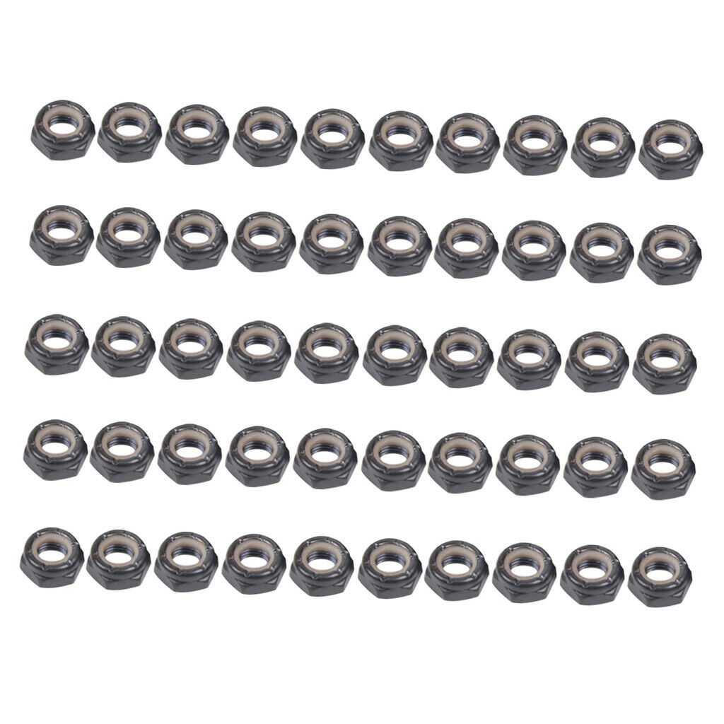 50 Packs Axle Nuts For Skateboard Longboard