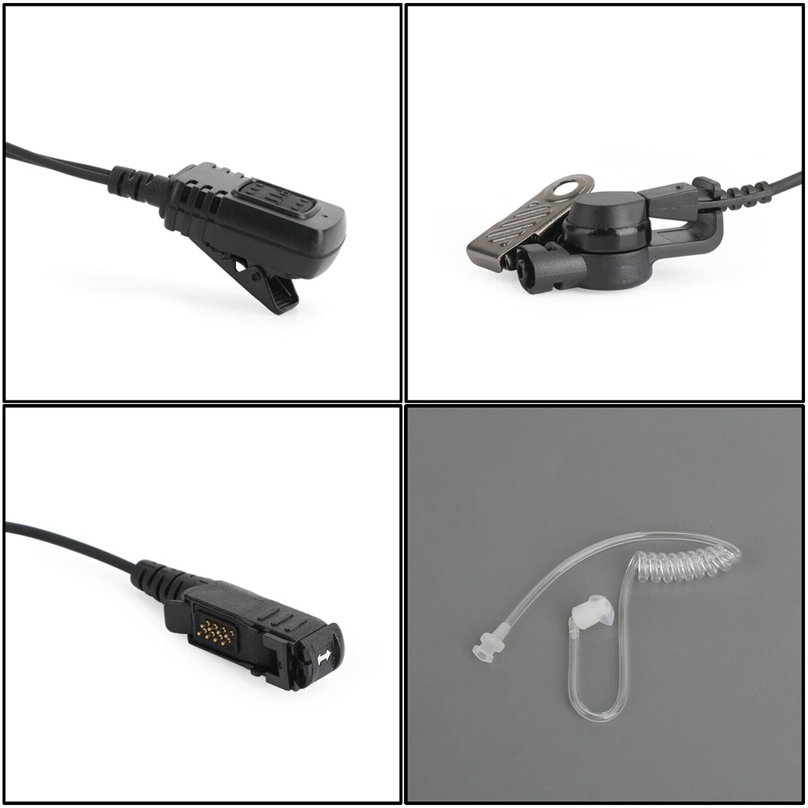 Acoustic Air Tube Headset PTT Fits XPR3300 XIRP6600/P6620 XIRE8600/E8608 B5