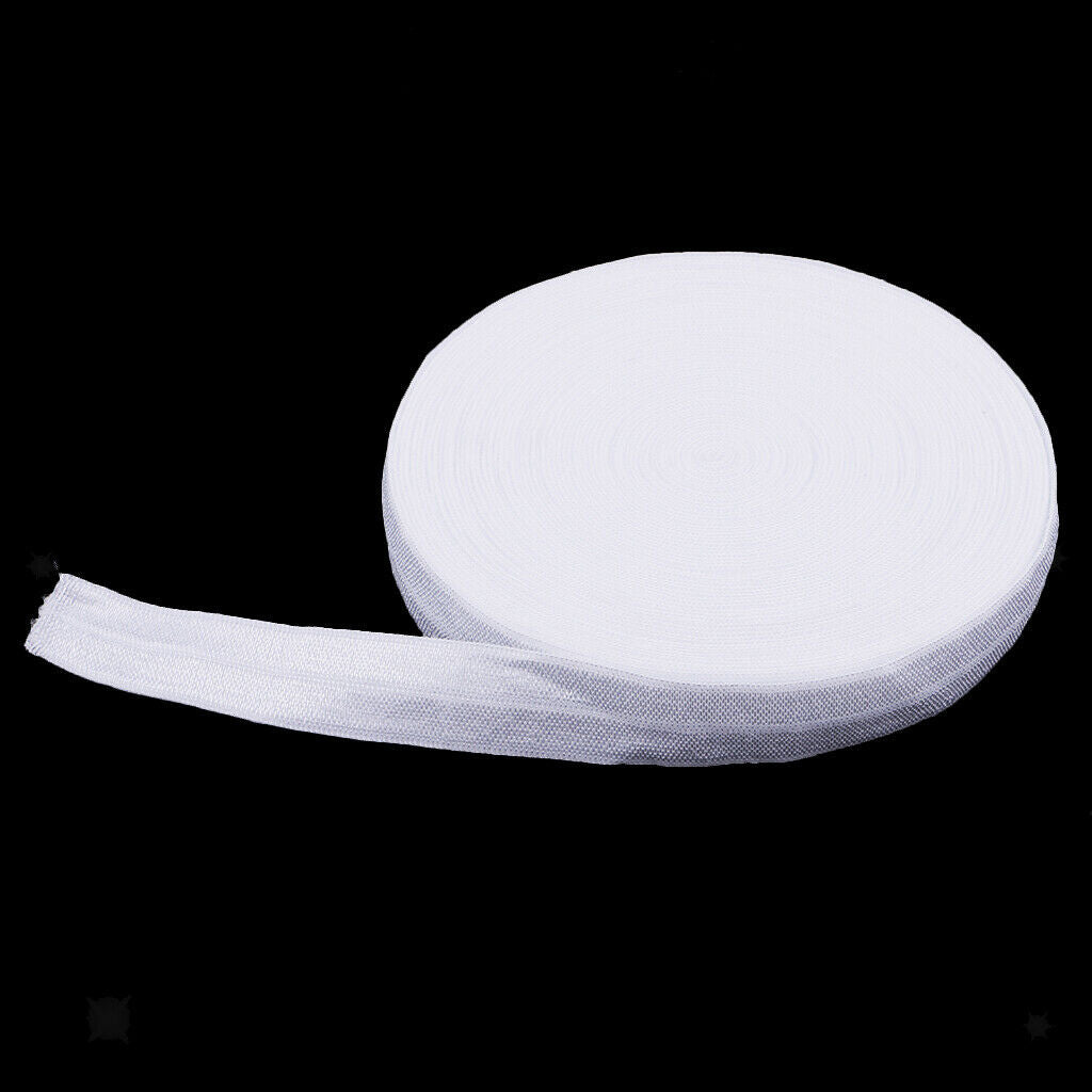 Prettyia Cotton 10 Meters Length White Knit Elastic Band Sewing Carft