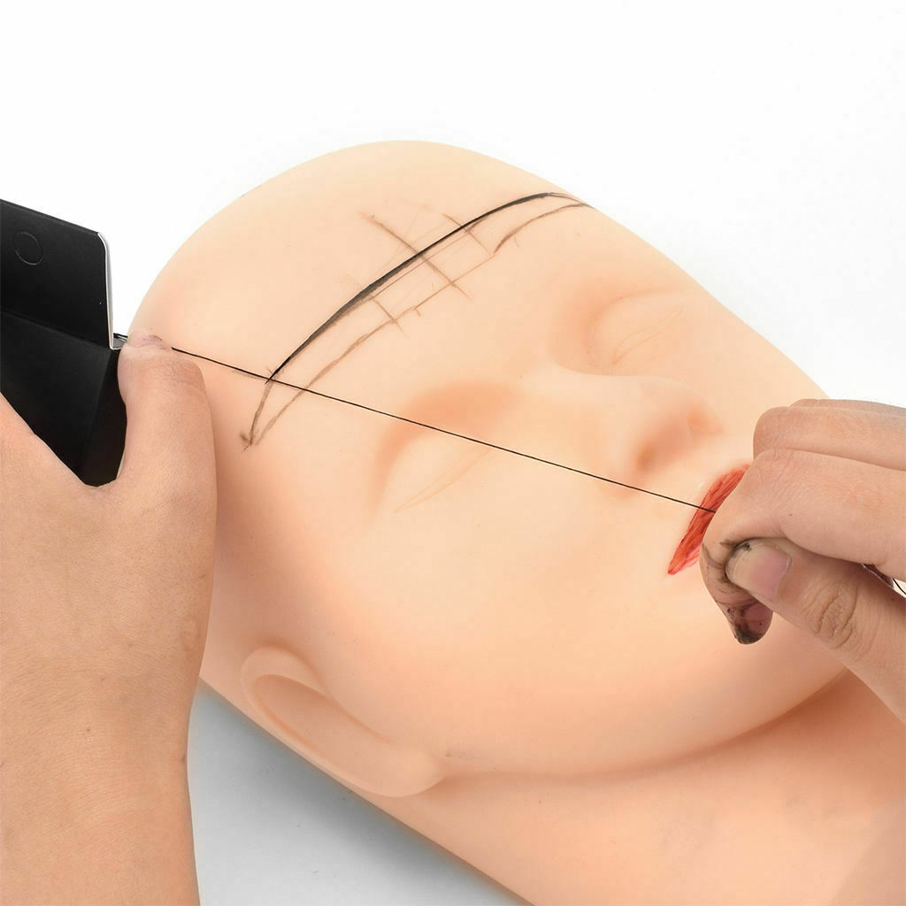 10M Positioning Line Eyebrow Ruler Tool with Ink Eyebrow Mapping Mark Line