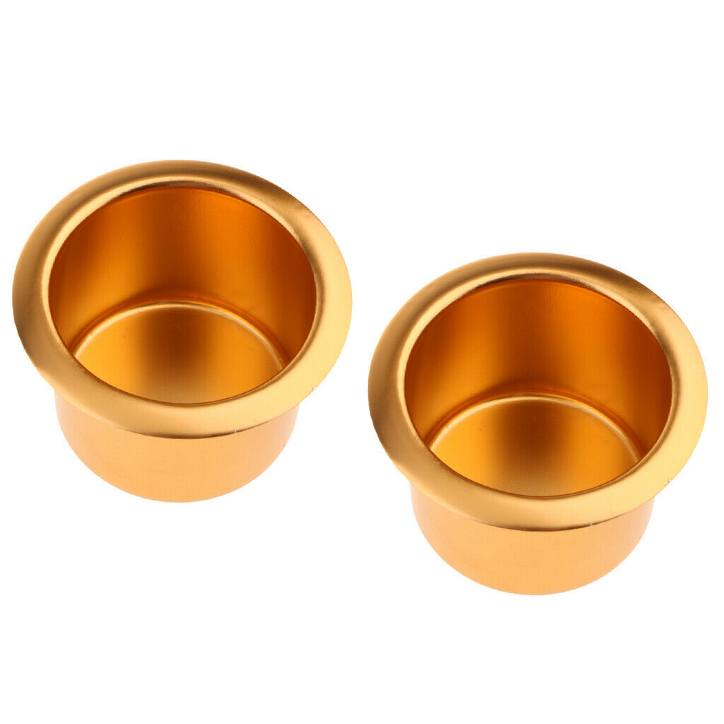 2pcs Alloy Cup Drink Holder for Marine Boat Car Truck Caravan