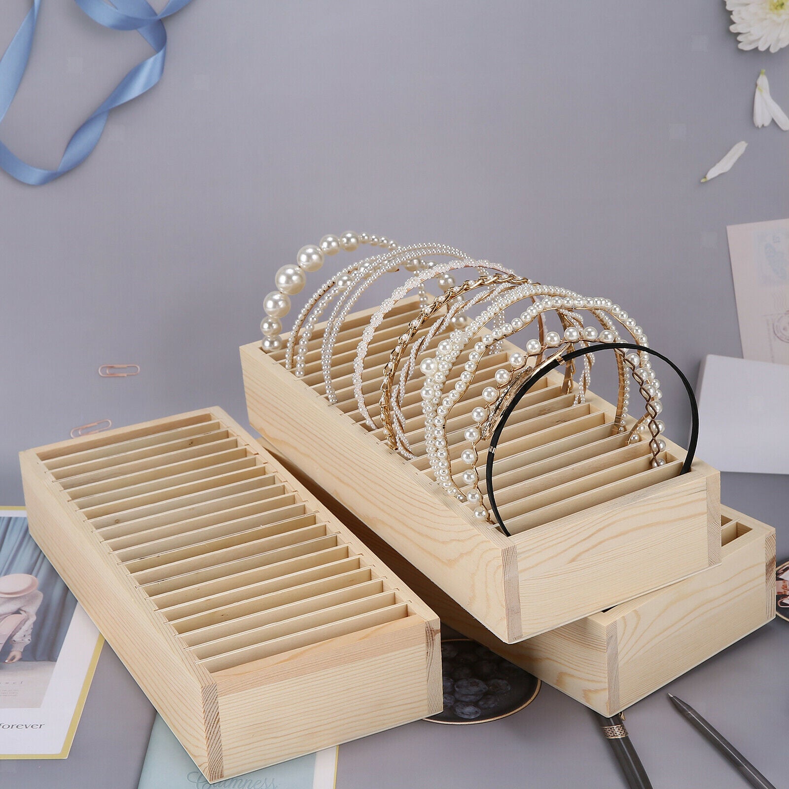 Headband Holder Hair Accessory Scrunchie Bracelets Jewelry Display Organizer