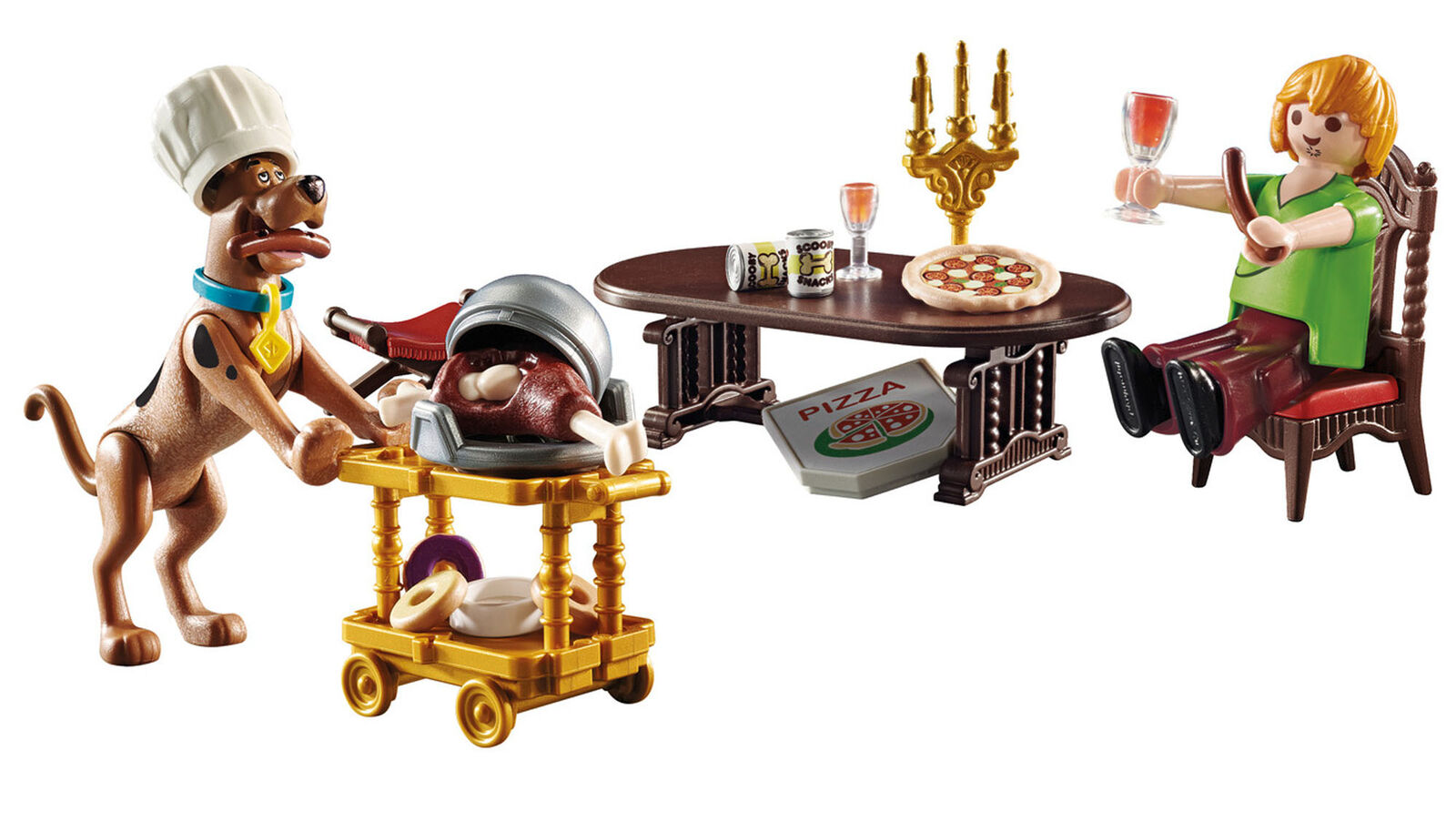 70363 Playmobil Scooby Doo! Dinner with Scooby and Shaggy Suitable for ages 5 ye