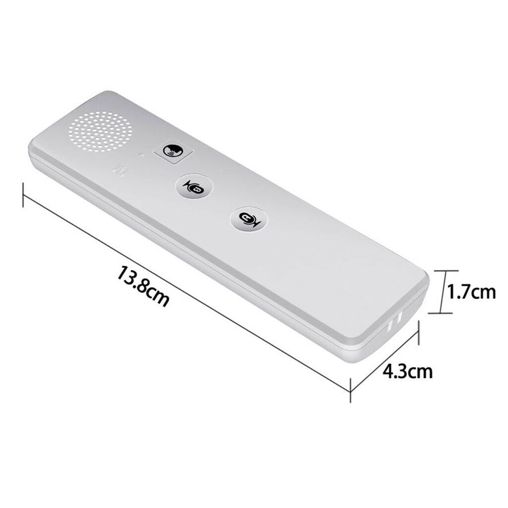 Portable Smart Voice Translator Intelligent Speech Interpreter 1000mAh White