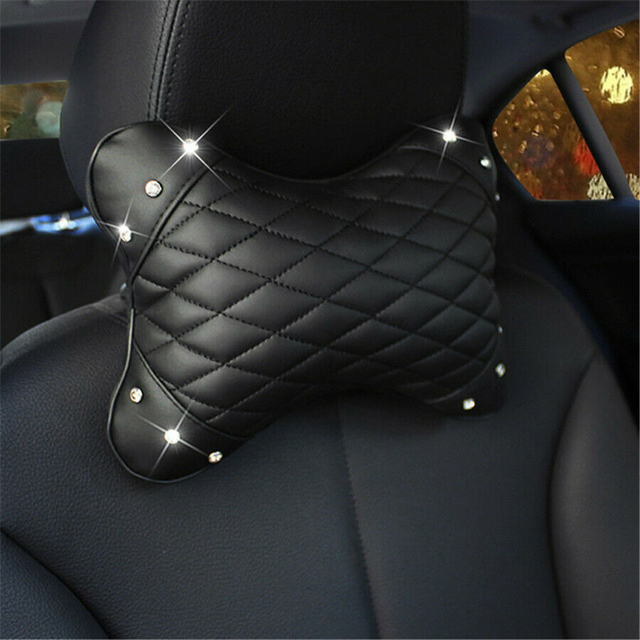 Space cotton car headrest pillow Hand made water-diamond decoration pillow pad