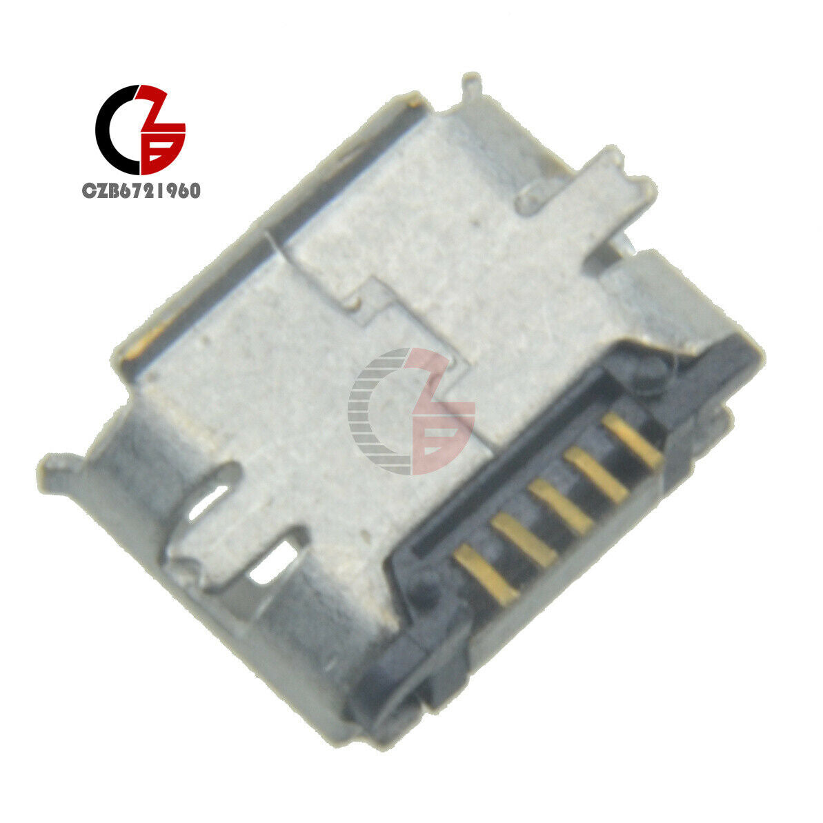 [50PCS] Micro USB B Type Female 5Pin SMT Jack Socket Connector Port PCB Board