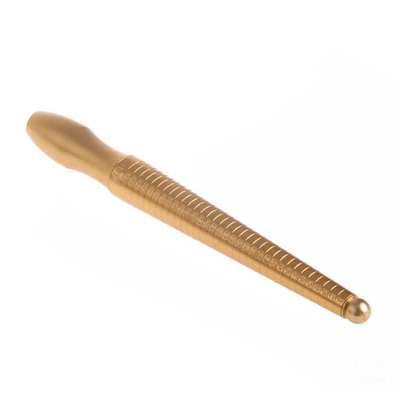 Metal Copper Smooth Ring Gauge Mandrel Sizer Measure Jewelry Stick Finger Tools