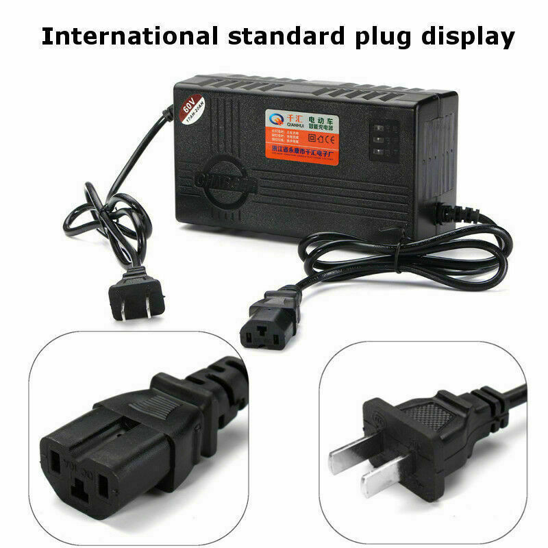 60V 20AH Motorcycle Battery Charger For Bicycle Scooter Wheel Lead Acid Battery