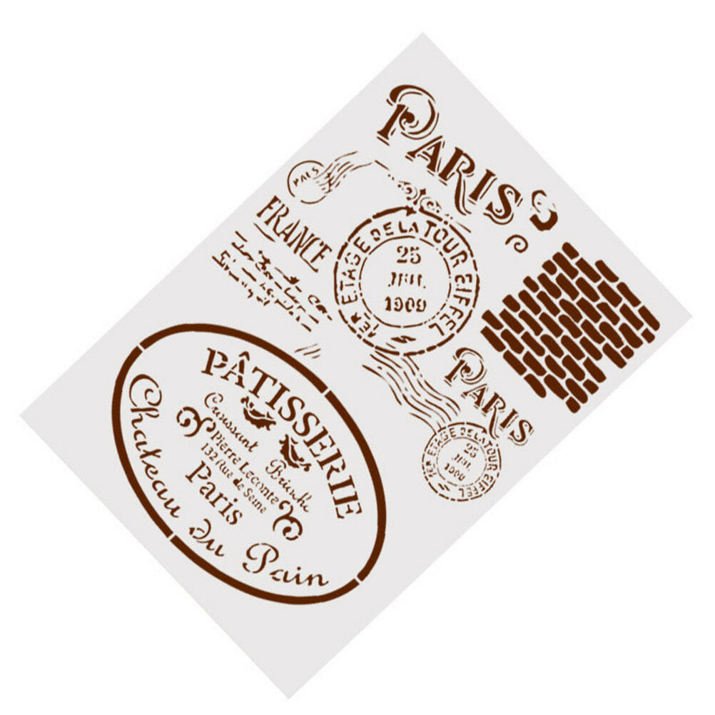 retro paris layering stencils for wall painting scrapbooking stampalbum de.l8
