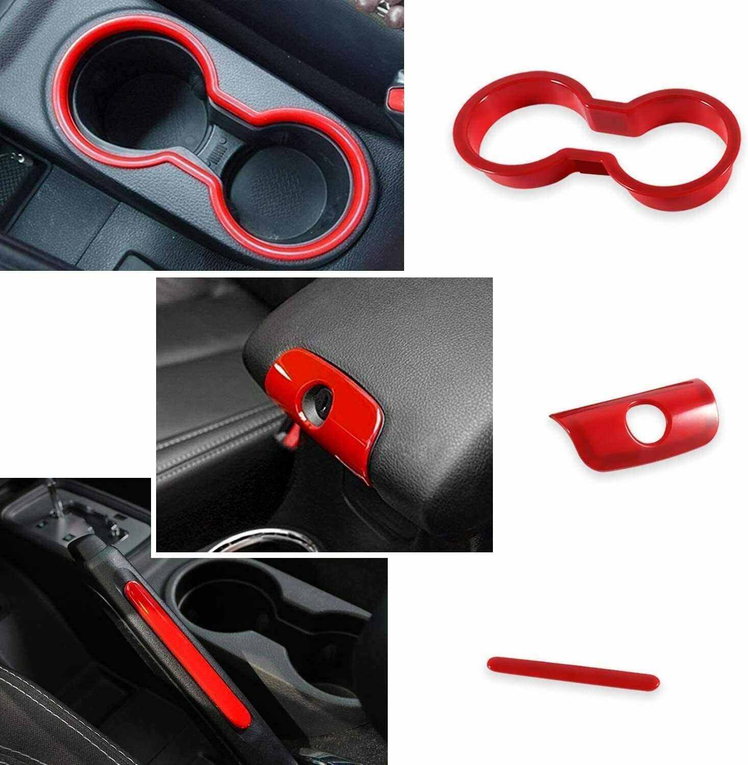 28Pcs Full Set Interior Decoration Trim Kit For Jeep Wrangler JK JKU 2011-2018