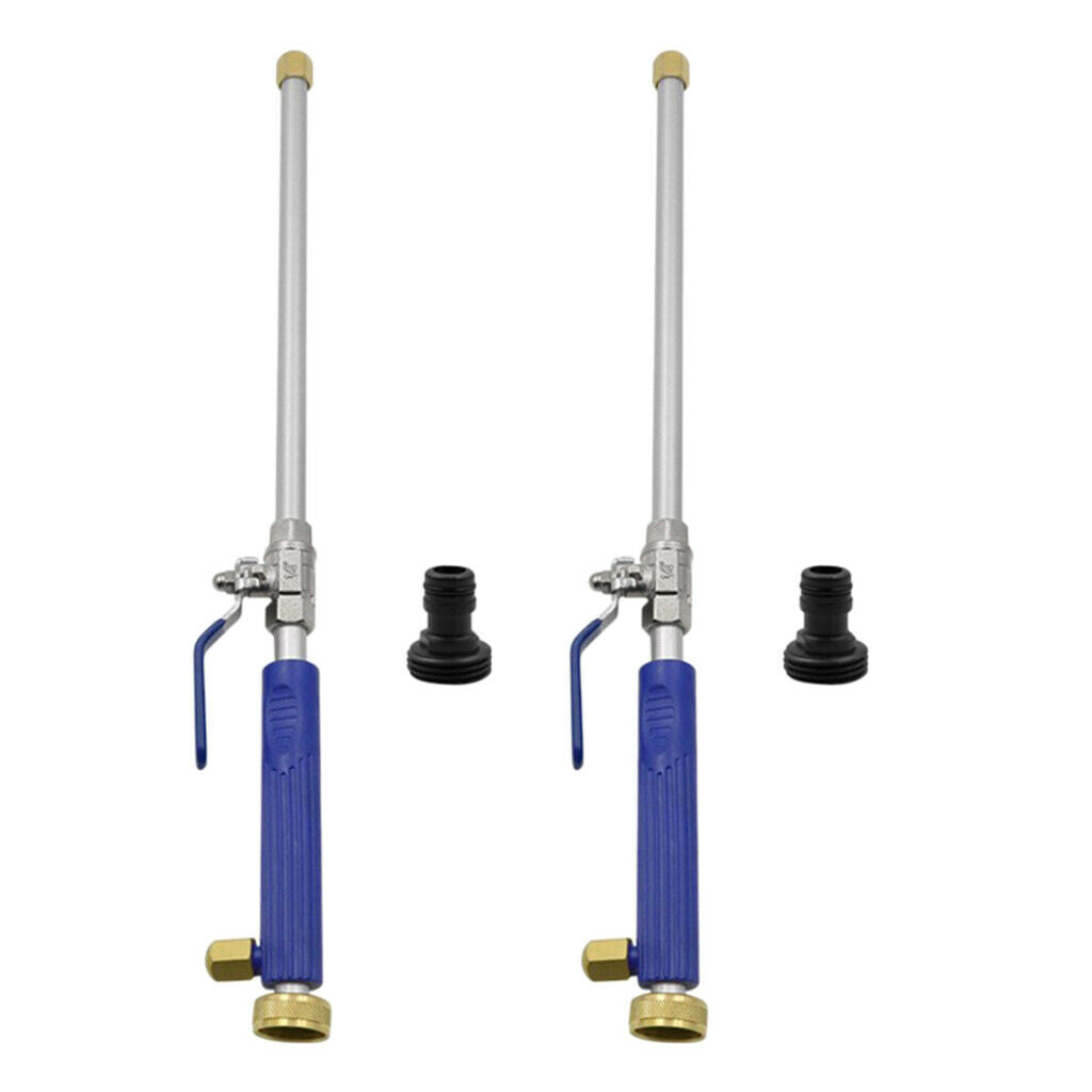 2Pcs Metal High Pressure Washer Water Gun Wand Attachment Outdoor Washing