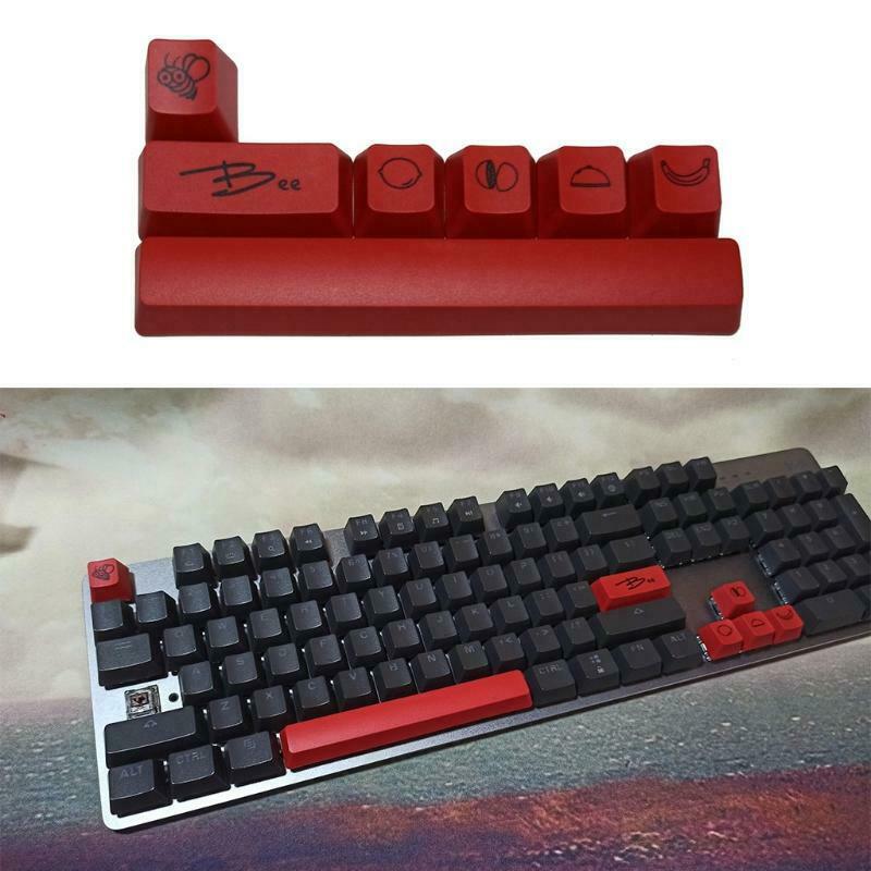 Little Bee Keycap PBT 6.25U Space Keycap Set 5 Sides Dye Upgrade Keycap Keycap