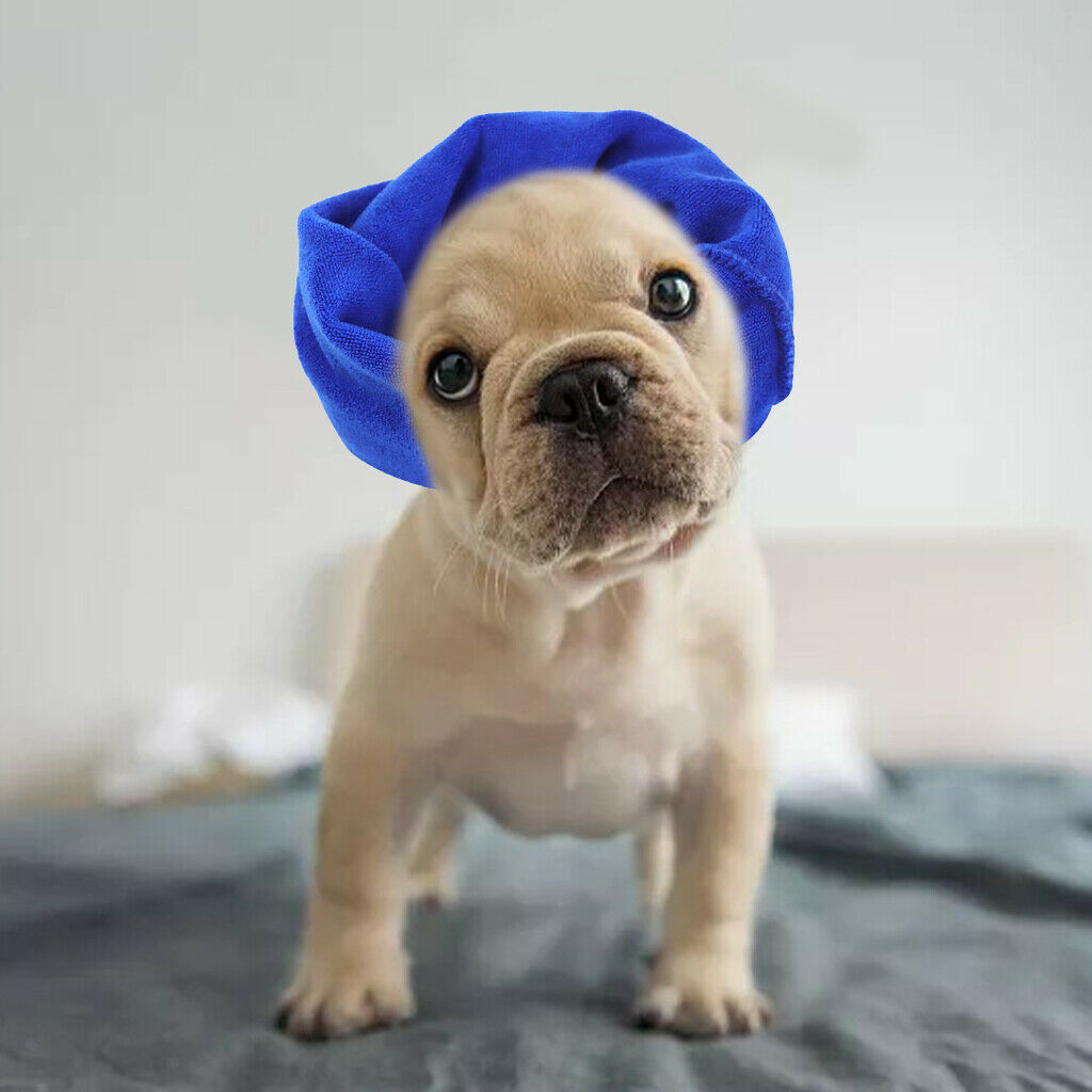 Dog Ear Wrap Dog Costume Winter Snood Headband for Noise Protection  S Blue