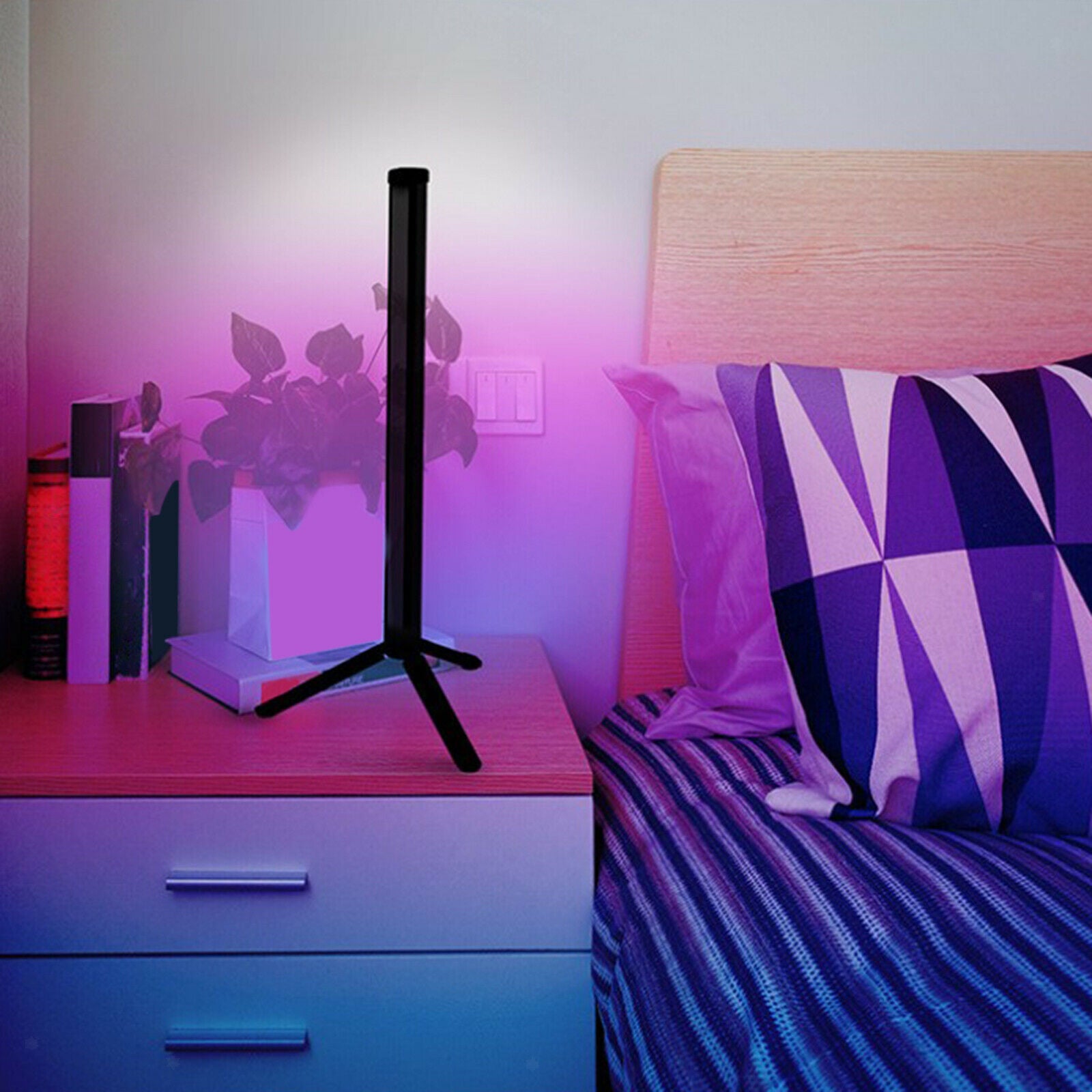 RGB corner floor lamp metal color changing corner lamp for bedroom indoor
