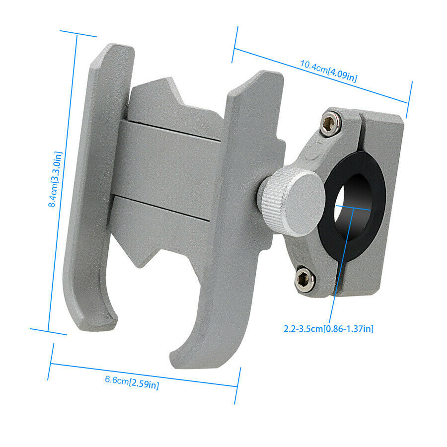Motorcycle double anti-theft lock mobile phone bracket 360° rotating bracket
