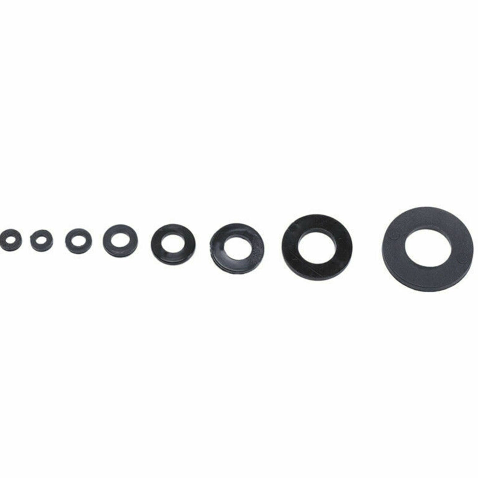 500X Black Nylon Washer M2-M10 Plastic Gasket Set Flat Ring M2 2.5 3 4 5 6 8 10.