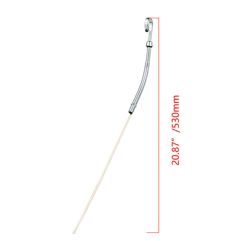 Engine Oil Dipstick Handle Tube Stick Chrome For Chevy 289 302 327 350 383 400