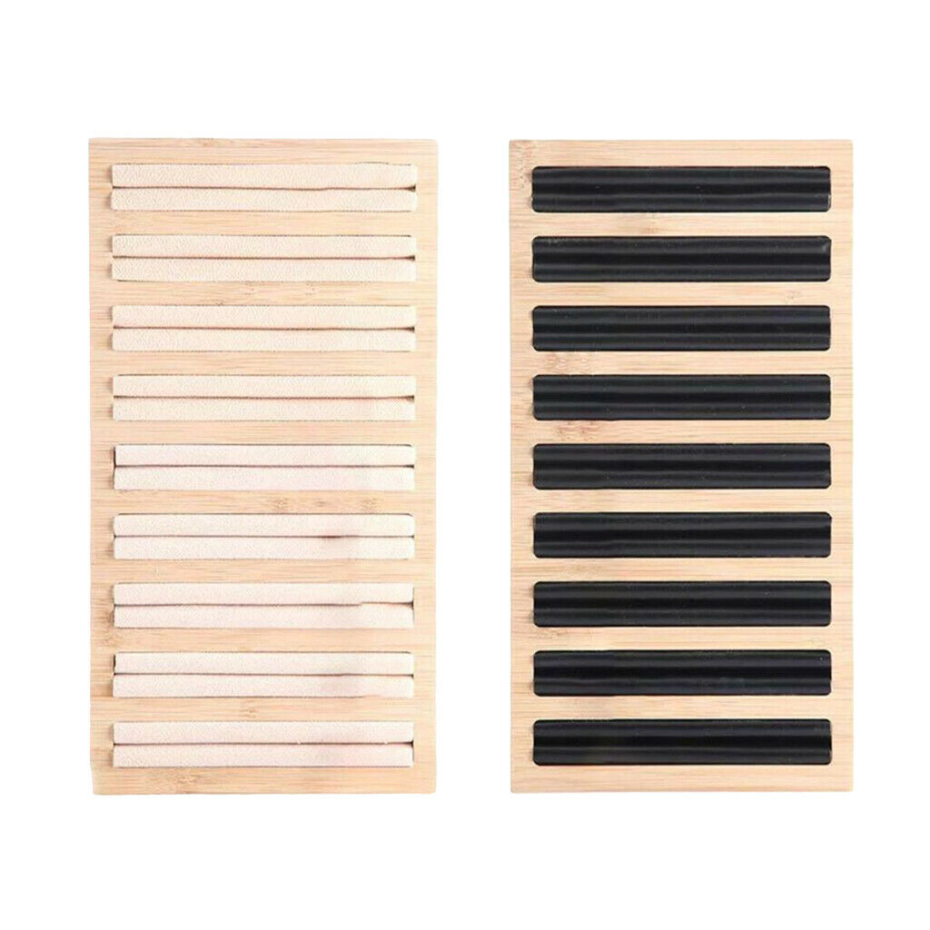 2Pcs Jewelry Drawer Organizer Tray Showcase Display Ear  Necklace Storage (9