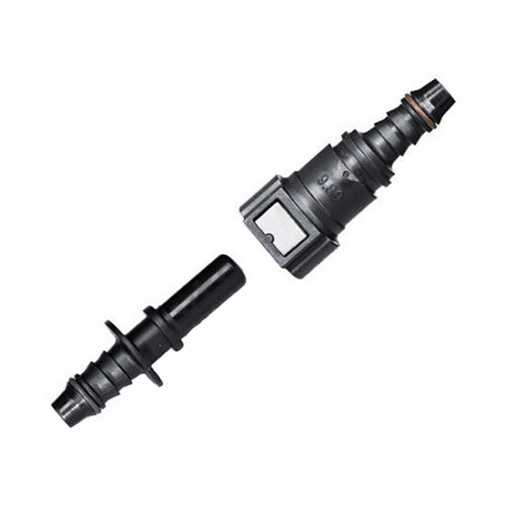 8mm 10mm Car Motorcyle Black Fuel Line Hose Coupler Quick Release Connector US