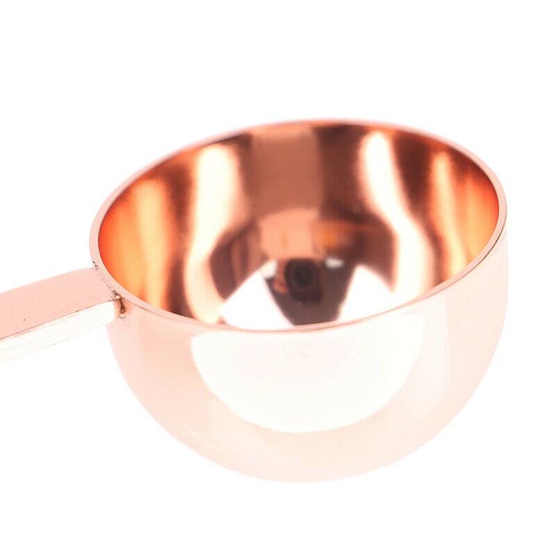 2 in 1 Stainless Steel Espresso Coffee Tamper Measuring Spoon Scoop With St Tt
