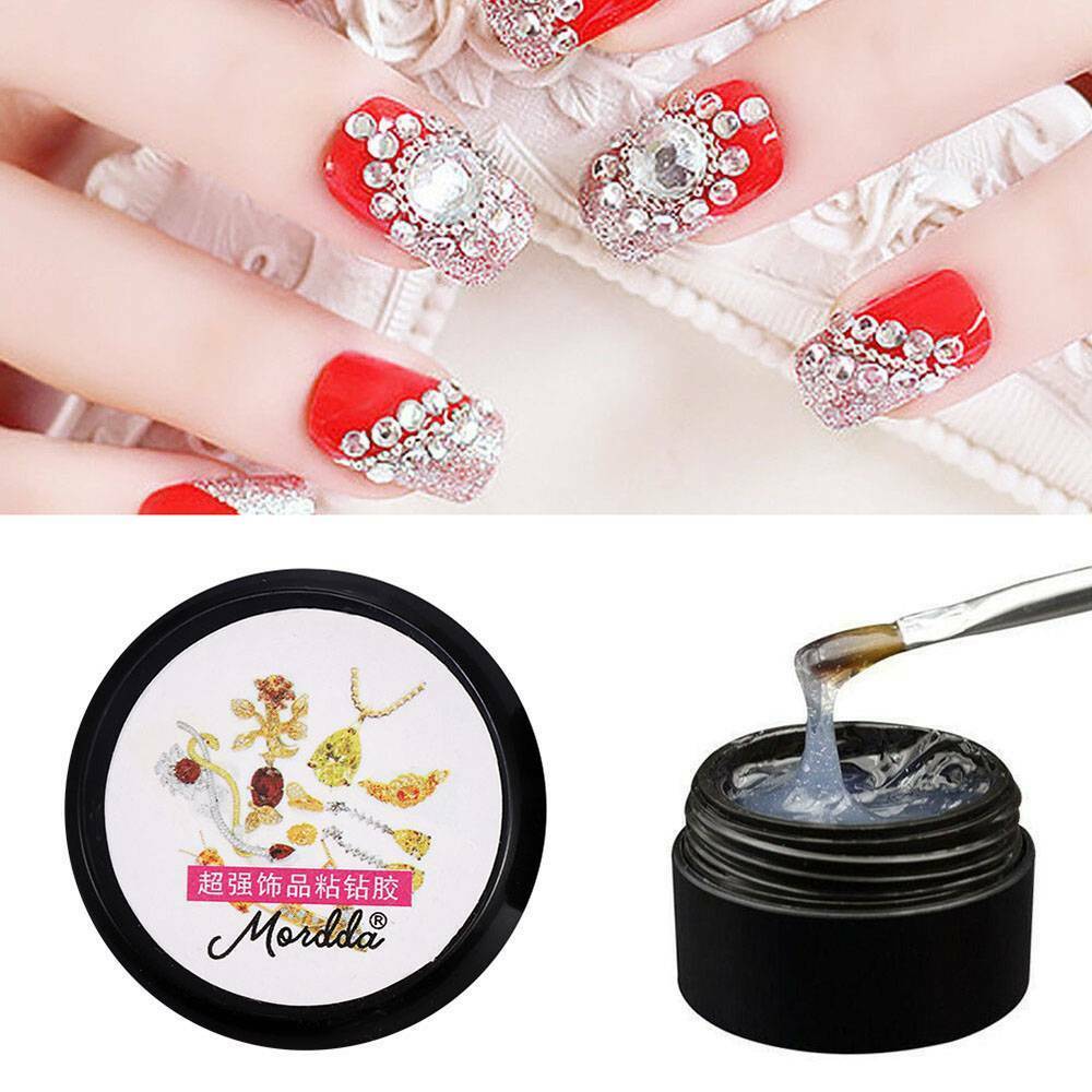 US - Pro Super Sticky UV Gel Nail Polish Glue Crystal Adhesives Nail Art DIY 8ML
