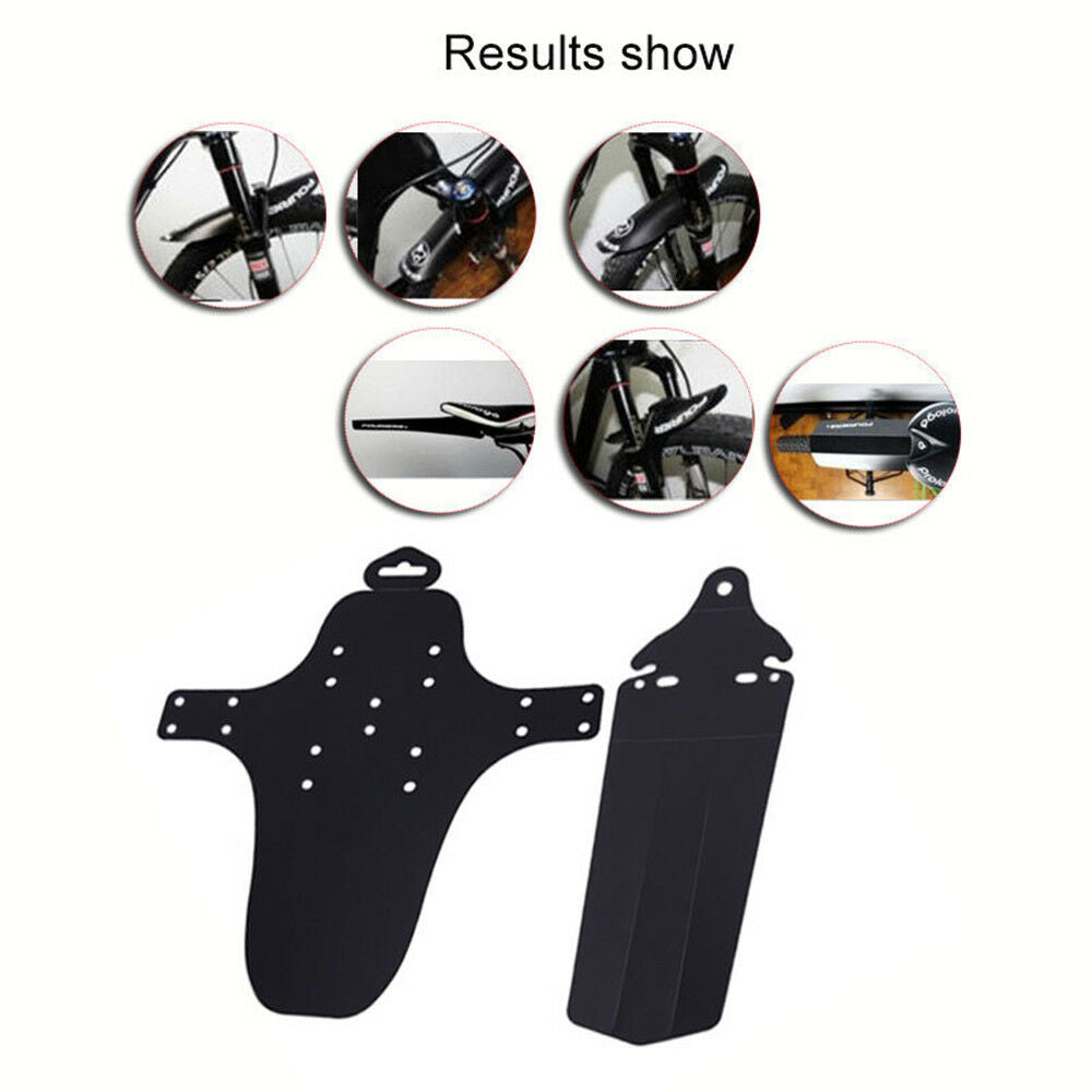 Cycling MTB Mountain Bike Bicycle Front + Rear Mud Guards Mudguard Fenders ~57