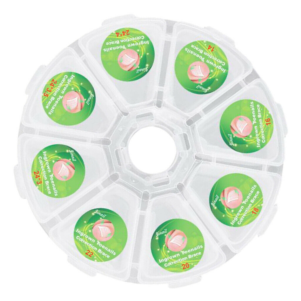 Plastic Ingrown Toenail Straightening Clips Nail Correction Stickers Clear