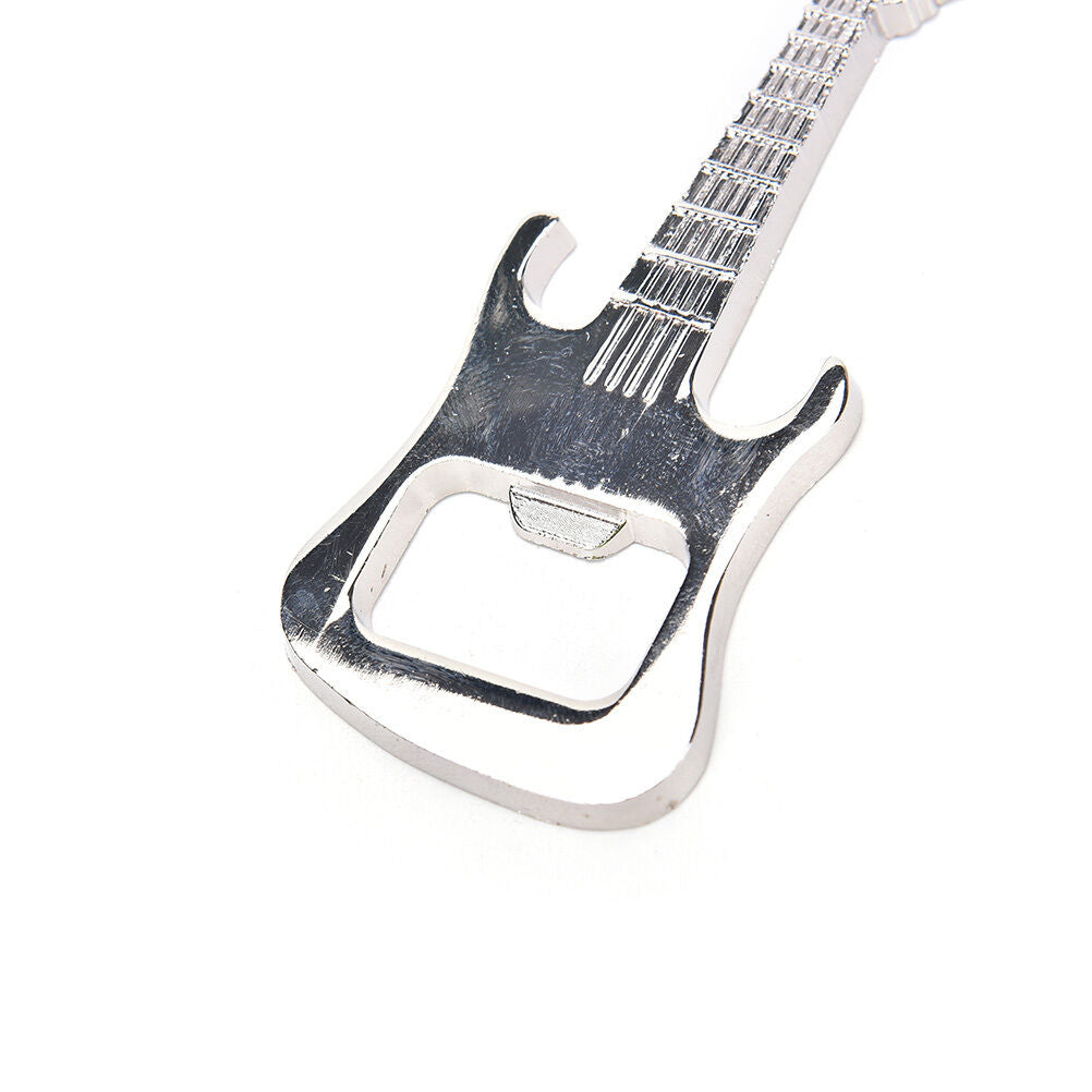 Adorable Bottle Opener Guitar Keyring Metal Kitchen Bar Beer Novelty Tool DD