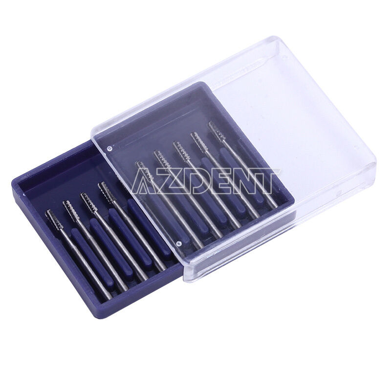 10X Dental Tungsten Steel Carbide Burs for High Speed Handpiece FG1558 10pcs/box