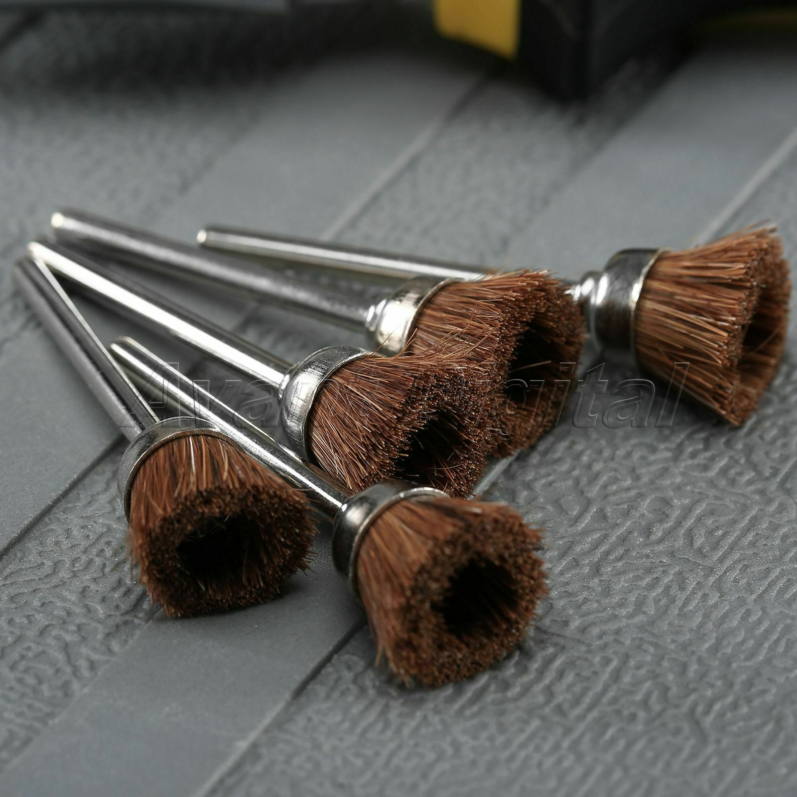 5pcs 15mm Rotary Nylon Cup Wire Polishing Wheel Brush Accessory Grinder Tool