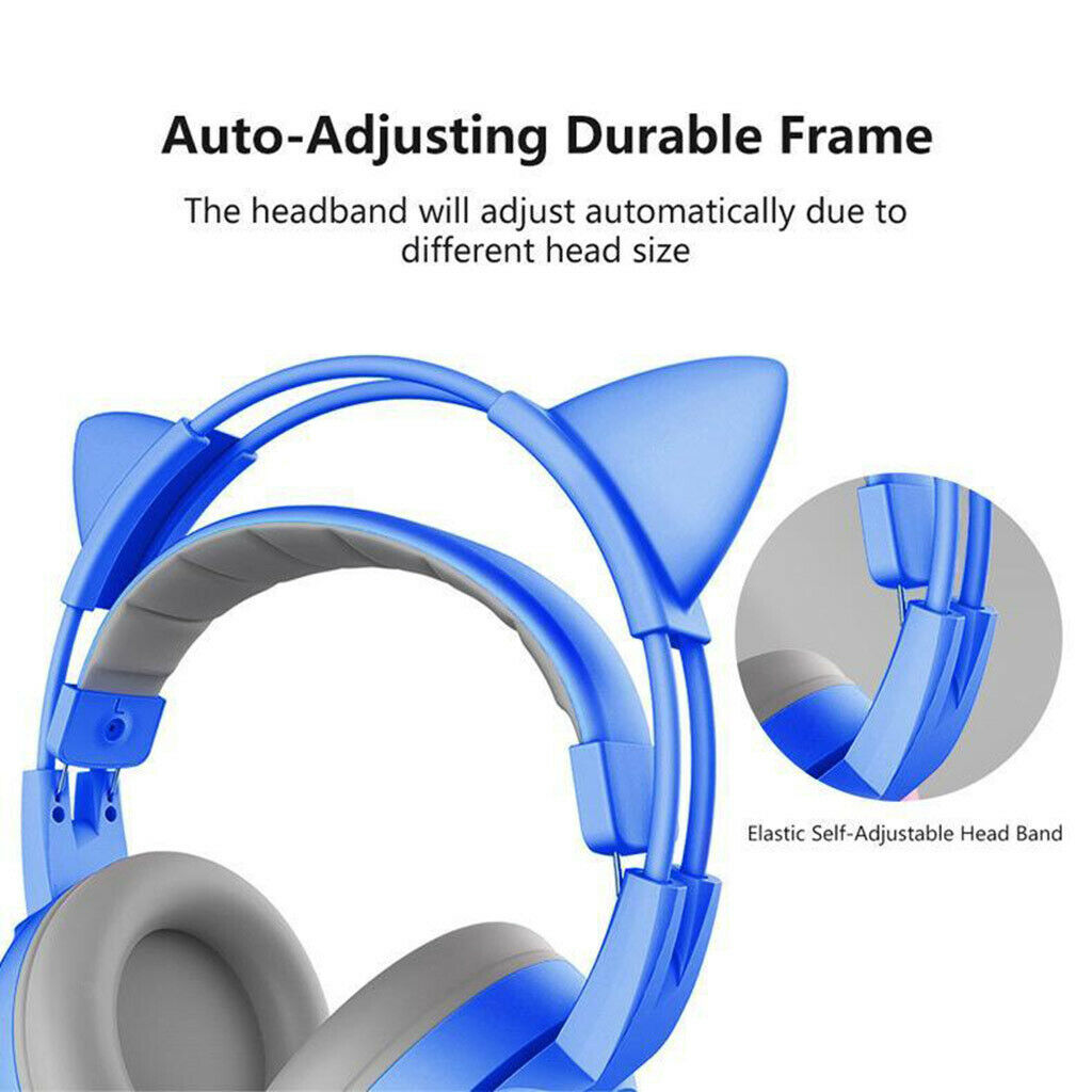 Kids Wired Headset Headband Ear-Cup with Mic Stereo Bass for Tablet MP3