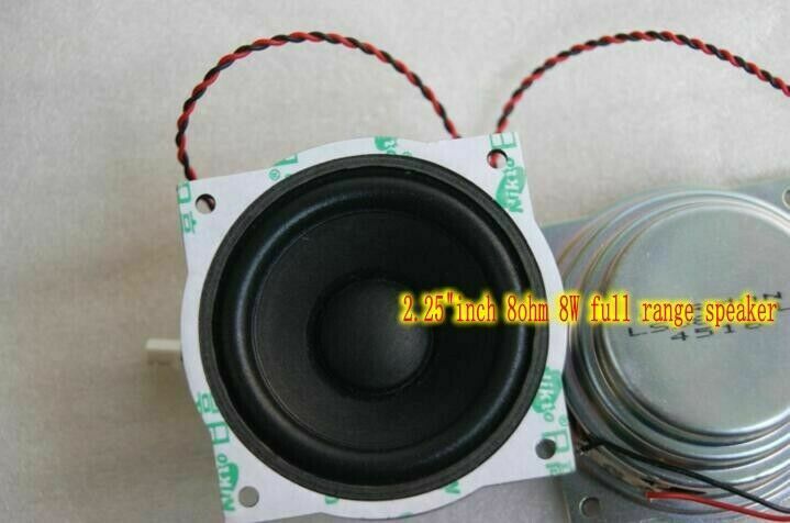 2pcs 2.25"inch 57MM 8Ω 8W Neodymium Full range speaker Loudspeaker For JBL