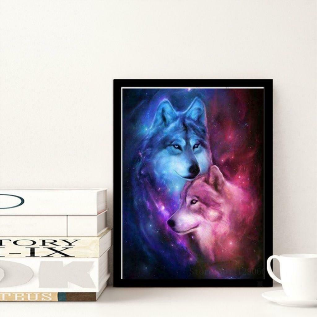 2x DIY Diamond Painting Animal, 5D Diamond Painting Kits for Kids & Adults -